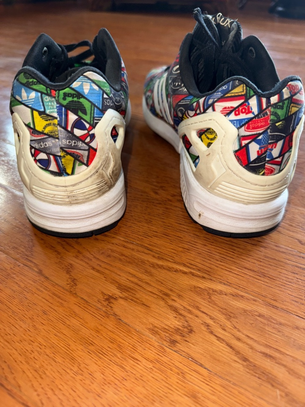Men’s Multicolor Adidas Zu-Flux Tortion Graphic Sneakers limited edition - Picture 4 of 7